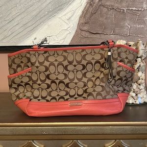 Coral Coach Bag
